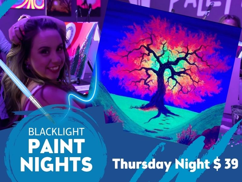 Japanese Maple Aglow (Blacklight)